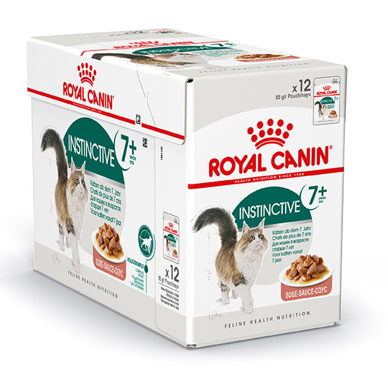 Raad sensatie Bedrijf Royal Canin kattenvoer Instinctive 7+ in Gravy 12 x 85 gr | Hoodie Dier XL