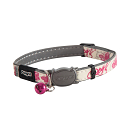 Rogz Kattenhalsband Glowcat Pink Butterflies S