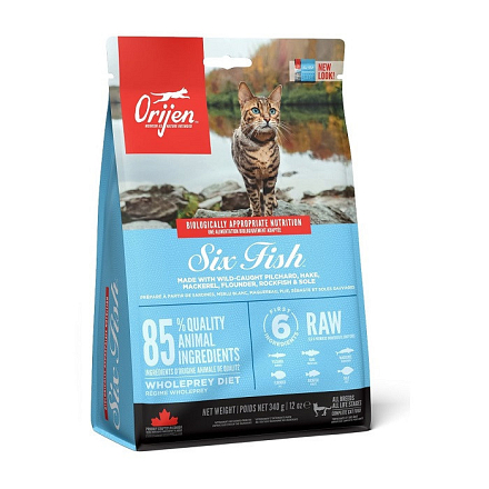 Orijen kattenvoer 6 Fish 340 gr