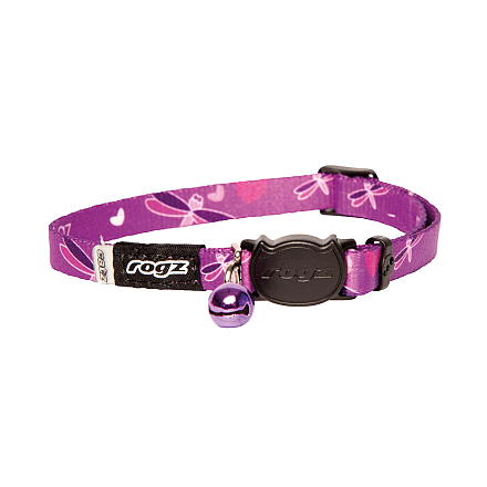 Rogz Kattenhalsband Kiddycat Paars Dragonfly