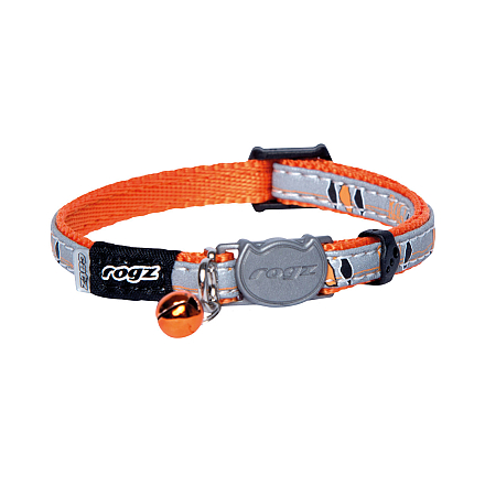 Rogz Kattenhalsband Nightcat Orange Birds On Wire