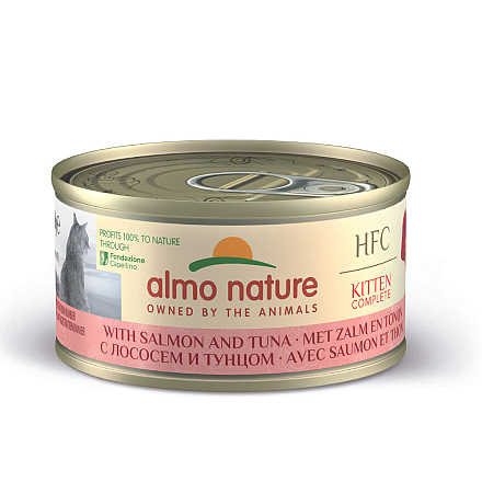 Almo Nature Kattenvoer HFC Complete Kitten Zalm en Tonijn 70 gr