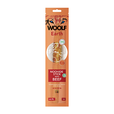 Woolf Earth Noohide Stick with Beef XL 85 gr