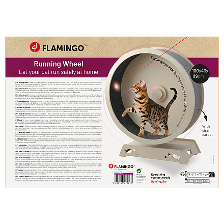 Flamingo Kattenspeelgoed Loopwiel Eksi L