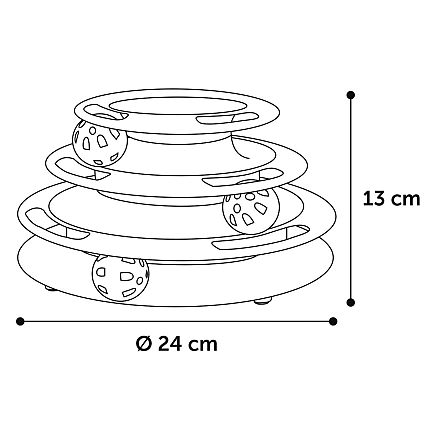 Flamingo Kattenspeelgoed Ballenbaan Toren Bagera