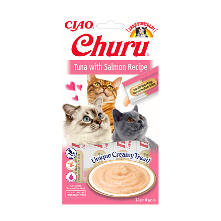 Inaba Churu Tuna with Salmon 4 x 14 gr