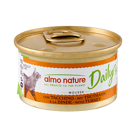 Almo Nature Kattenvoer Daily Mousse Kalkoen 85 gr