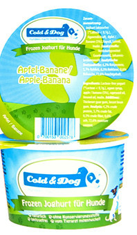 Cold & Dog Frozen Yoghurt appel/banaan 90 ml